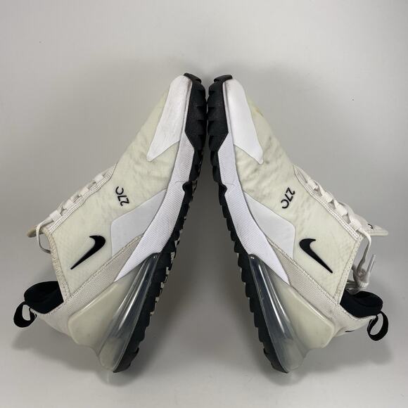 Nike Air Max 270 G Spikeless Golf Shoes Mens 9 White Platinum Black CK6483-102 - Picture 6 of 9